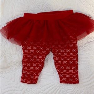 Baby Girl Christmas Leggings with Tutu